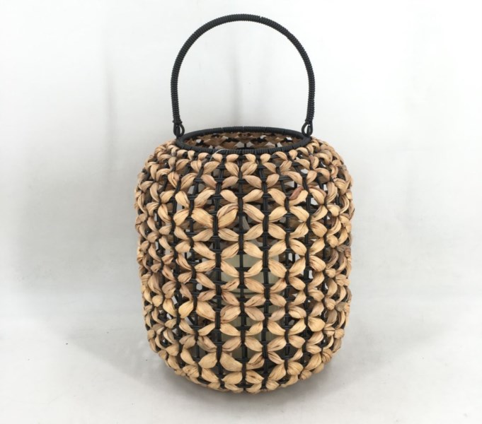 CL-7039  25 CM SİYAH ÖRME RATTAN FENER